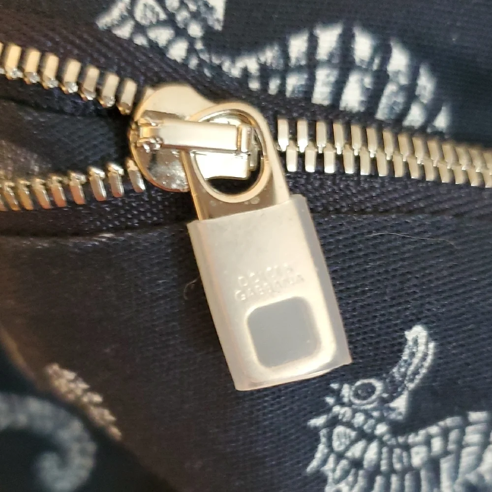 Dolce & Gabbana Dark Blue & White Seahorse Print Slim Fit Chino Pant 34" Waist - Picture 13 of 16